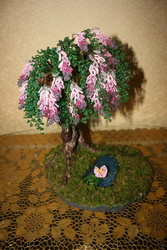 Деревья и цветы из бисера