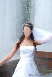 Свадебное платье жемчужно белое