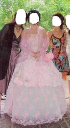 Продам розовое шикарное платье