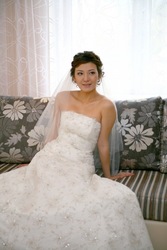 Красивое свадебное платье в Алматы