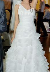нежное свадебное платье 