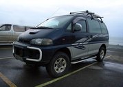 Услуги,  заказ,  аренда,  прокат микроавтобуса  Делика Delica (4WD). А