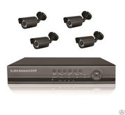 Готовый комплект системы видеонаблюдения на 4 видеокамеры