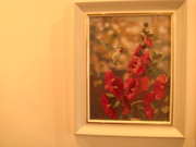 Картина Колибри над цветами - вышивка ручная работа