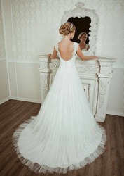 Шикарное свадебное платье в Алматы ! 