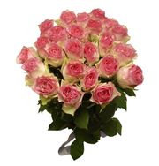 розы голландские в букете 15 шт,  доставка по Алматы
