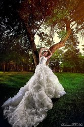 Шикарное свадебное платье 