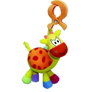 BIBA TOYS развивающая игрушка-подвеска на клипсе жираф