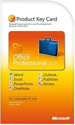 Microsoft office 2010 pro,  key kart
