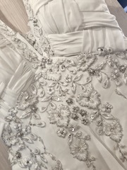 Шикарное шифоновое НОВОЕ свадебное платье.