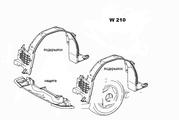 Подкрылки передние MERCEDES.